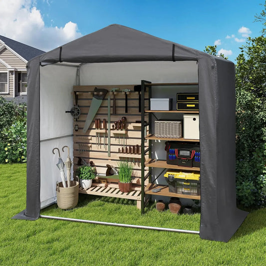 Outdoor Storage Shelter Shed Heavy Duty Tent With Ventilated Door