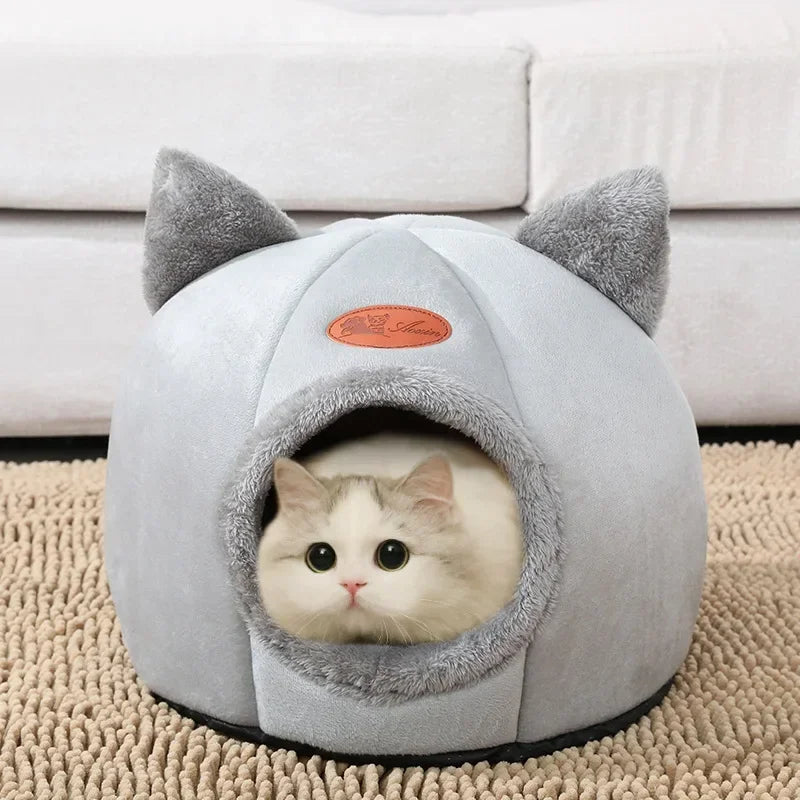Deep Sleep Comfort Cat Bed And Cozy Indoor Cave Nest