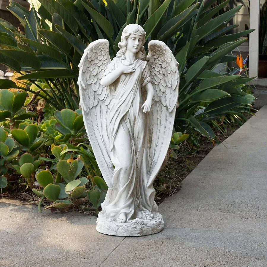 Calming Angel Statue Yard Art For Outdoor Garden Decor
