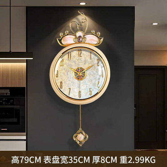 Dutrieux Nordic Round Wall Clock Modern Minimalist Living Room Decor