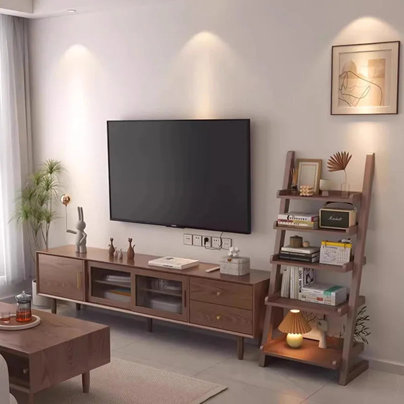 Modern Premium Living Room Cabinets Rustic Display Bookshelf Furniture