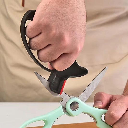 Lightweight Ergonomic Knife And Scissors Sharpener With V Grind System