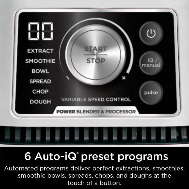 Ninja Blender Food Processor Combo System Smoothie Maker And Nutrient Extractor