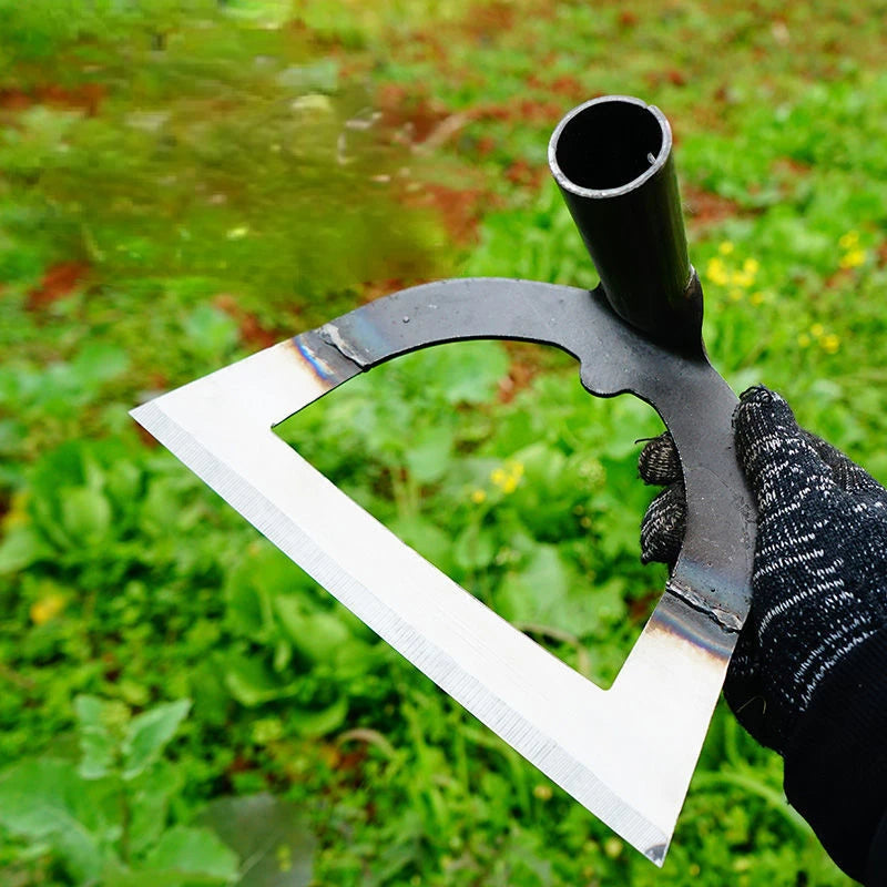 Stainless Steel Garden Hoe Weeder Machete Tool With Wood Handle