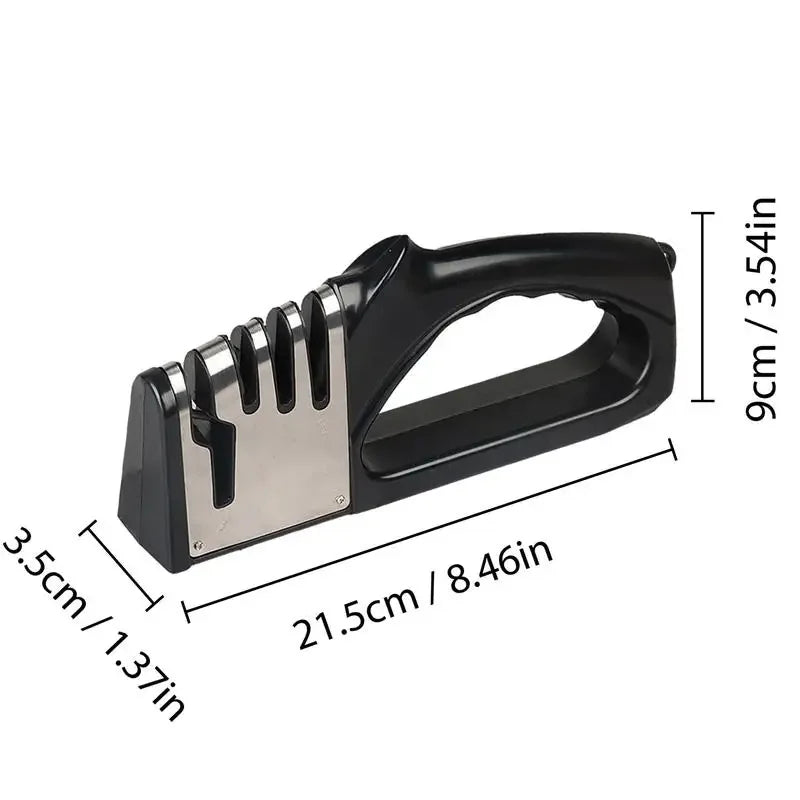 4-In-1 Quick Knife Sharpener 4-Stage Kitchen Knife Scissors Sharpener