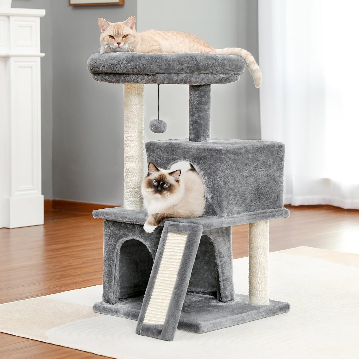 PAWZ Road Large Cat Tree For Indoor Cats Multi Level